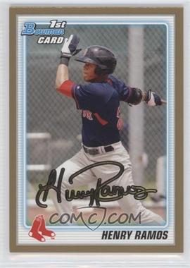 2010 Bowman Draft Picks & Prospects - Draft Picks - Gold #BDPP3 - Henry Ramos