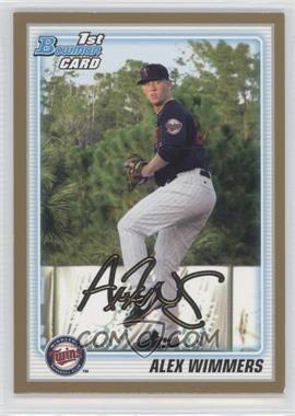 2010 Bowman Draft Picks & Prospects - Draft Picks - Gold #BDPP88 - Alex Wimmers