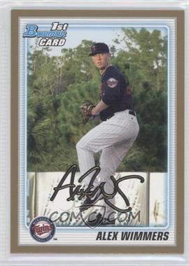 2010 Bowman Draft Picks & Prospects - Draft Picks - Gold #BDPP88 - Alex Wimmers