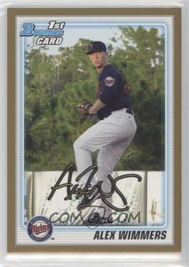 2010 Bowman Draft Picks & Prospects - Draft Picks - Gold #BDPP88 - Alex Wimmers