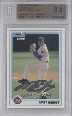 2010 Bowman Draft Picks & Prospects - Draft Picks #BDPP84 - Matt Harvey [BGS 9.5 GEM MINT]