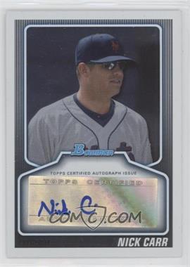 2010 Bowman Draft Picks & Prospects - Prospects Autographs #BPA-NC - Nick Carr