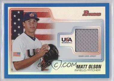 2010 Bowman Draft Picks & Prospects - USA 16U National Team Jersey Relics - Blue #USAR-14 - Matt Olson /199