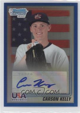 2010 Bowman Draft Picks & Prospects - USA Team Autograph - Blue Refractor #USAA-10 - Carson Kelly /99