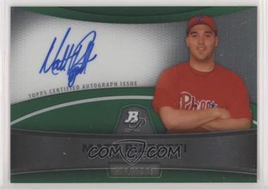 2010 Bowman Platinum - Autograph Refractor - Green #BPA-MR - Matt Rizzotti /199