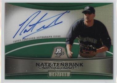 2010 Bowman Platinum - Autograph Refractor - Green #BPA-NT - Nate Tenbrink /199