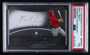 2010 Bowman Platinum - Autograph Refractor #BPA-MT - Mike Trout [PSA 7 NM]