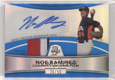 2010 Bowman Platinum - Autographed Relic Refractor - Blue Patch #PAR-NRA - Noe Ramirez /50