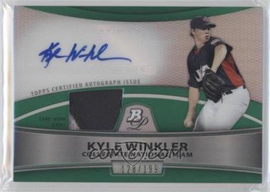 2010 Bowman Platinum - Autographed Relic Refractor - Green Patch #PAR-KW - Kyle Winkler /199