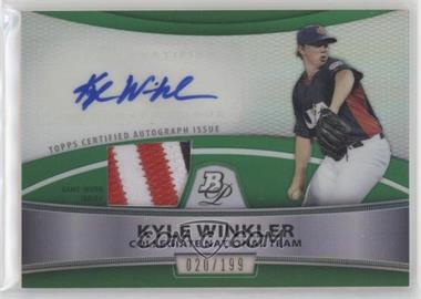 2010 Bowman Platinum - Autographed Relic Refractor - Green Patch #PAR-KW - Kyle Winkler /199