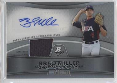 2010 Bowman Platinum - Autographed Relic Refractor #PAR-BM - Brad Miller /740