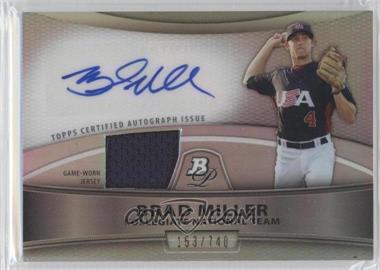 2010 Bowman Platinum - Autographed Relic Refractor #PAR-BM - Brad Miller /740