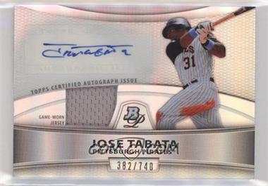 2010 Bowman Platinum - Autographed Relic Refractor #PAR-JT - Jose Tabata /740