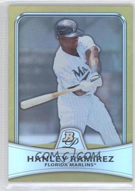 2010 Bowman Platinum - [Base] - Gold Foilboard #12 - Hanley Ramirez /539