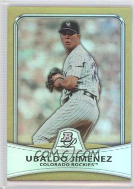 2010 Bowman Platinum - [Base] - Gold Foilboard #19 - Ubaldo Jimenez /539