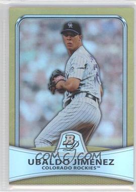 2010 Bowman Platinum - [Base] - Gold Foilboard #19 - Ubaldo Jimenez /539