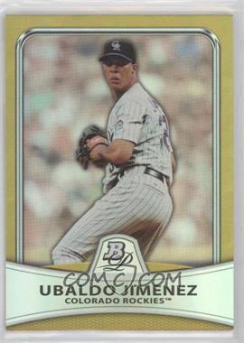 2010 Bowman Platinum - [Base] - Gold Foilboard #19 - Ubaldo Jimenez /539