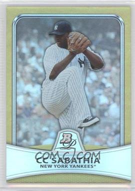 2010 Bowman Platinum - [Base] - Gold Foilboard #21 - CC Sabathia /539