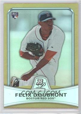 2010 Bowman Platinum - [Base] - Gold Foilboard #3 - Felix Doubront /539