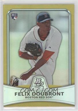 2010 Bowman Platinum - [Base] - Gold Foilboard #3 - Felix Doubront /539