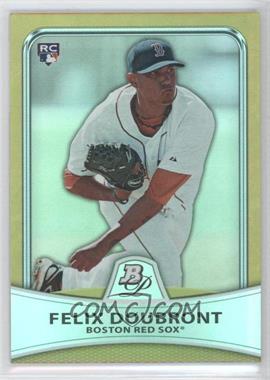 2010 Bowman Platinum - [Base] - Gold Foilboard #3 - Felix Doubront /539