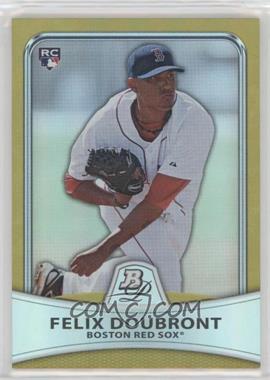 2010 Bowman Platinum - [Base] - Gold Foilboard #3 - Felix Doubront /539