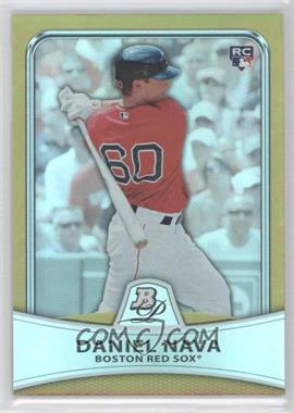 2010 Bowman Platinum - [Base] - Gold Foilboard #42 - Daniel Nava /539