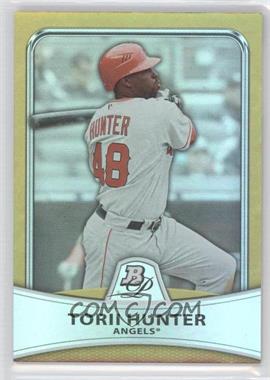 2010 Bowman Platinum - [Base] - Gold Foilboard #49 - Torii Hunter /539