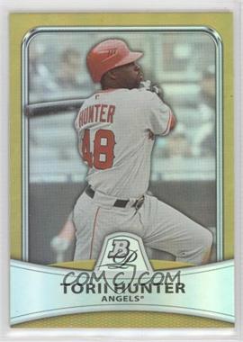 2010 Bowman Platinum - [Base] - Gold Foilboard #49 - Torii Hunter /539