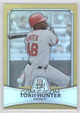 2010 Bowman Platinum - [Base] - Gold Foilboard #49 - Torii Hunter /539