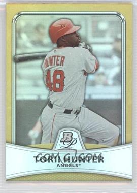 2010 Bowman Platinum - [Base] - Gold Foilboard #49 - Torii Hunter /539