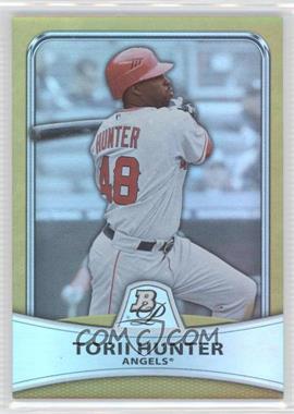 2010 Bowman Platinum - [Base] - Gold Foilboard #49 - Torii Hunter /539