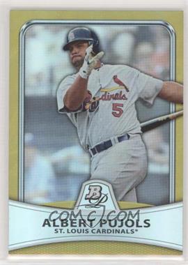 2010 Bowman Platinum - [Base] - Gold Foilboard #5 - Albert Pujols /539