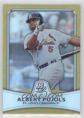 2010 Bowman Platinum - [Base] - Gold Foilboard #5 - Albert Pujols /539