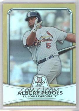 2010 Bowman Platinum - [Base] - Gold Foilboard #5 - Albert Pujols /539