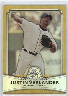 2010 Bowman Platinum - [Base] - Gold Foilboard #51 - Justin Verlander /539