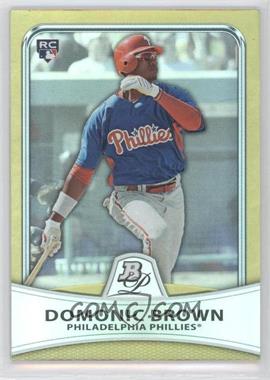 2010 Bowman Platinum - [Base] - Gold Foilboard #6 - Domonic Brown /539