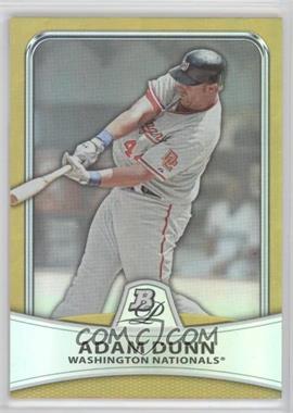 2010 Bowman Platinum - [Base] - Gold Foilboard #64 - Adam Dunn /539