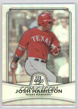 2010 Bowman Platinum - [Base] - Platinum Foil #17 - Josh Hamilton /999 [EX to NM]