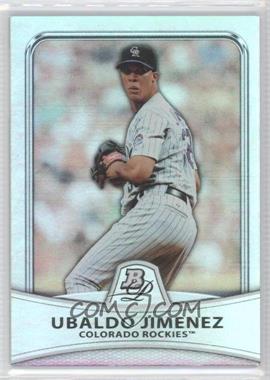 2010 Bowman Platinum - [Base] - Platinum Foil #19 - Ubaldo Jimenez /999