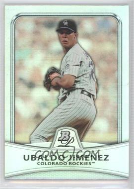 2010 Bowman Platinum - [Base] - Platinum Foil #19 - Ubaldo Jimenez /999