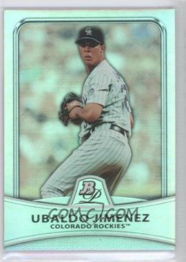 2010 Bowman Platinum - [Base] - Platinum Foil #19 - Ubaldo Jimenez /999