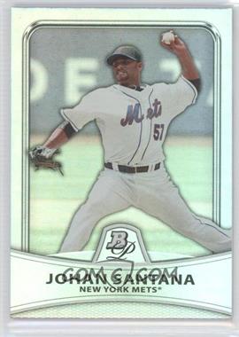2010 Bowman Platinum - [Base] - Platinum Foil #40 - Johan Santana /999