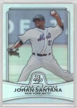 2010 Bowman Platinum - [Base] - Platinum Foil #40 - Johan Santana /999