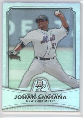 2010 Bowman Platinum - [Base] - Platinum Foil #40 - Johan Santana /999