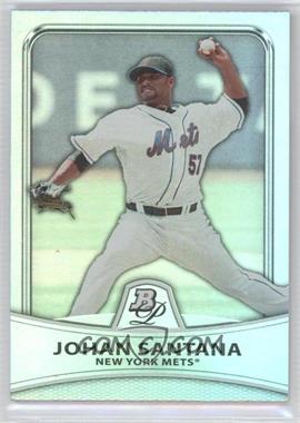 2010 Bowman Platinum - [Base] - Platinum Foil #40 - Johan Santana /999