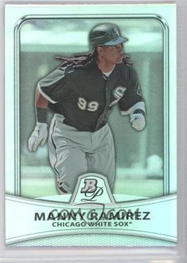 2010 Bowman Platinum - [Base] - Platinum Foil #43 - Manny Ramirez /999