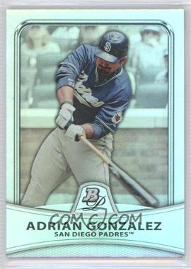 2010 Bowman Platinum - [Base] - Platinum Foil #48 - Adrian Gonzalez /999