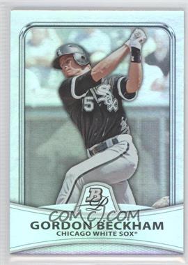 2010 Bowman Platinum - [Base] - Platinum Foil #81 - Gordon Beckham /999