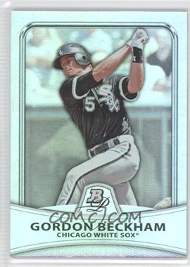 2010 Bowman Platinum - [Base] - Platinum Foil #81 - Gordon Beckham /999